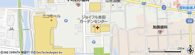 株式会社ジョイフル本田　新田店ペットセンター周辺の地図