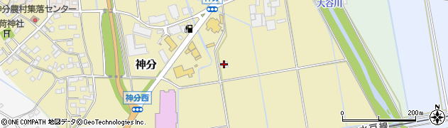 茨城県筑西市神分784周辺の地図