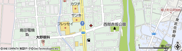 佐野赤坂郵便局周辺の地図