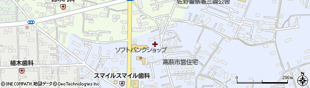 栃木県佐野市高萩町518周辺の地図