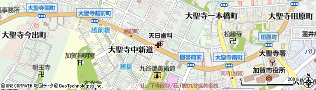 石川県加賀市大聖寺新屋敷町周辺の地図