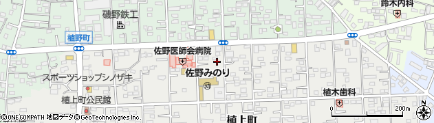 栃木県佐野市植上町1656周辺の地図