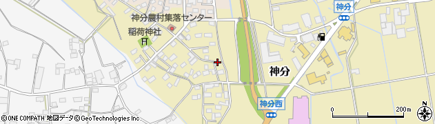 茨城県筑西市神分524周辺の地図