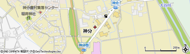茨城県筑西市神分43周辺の地図