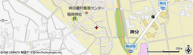 茨城県筑西市神分521周辺の地図