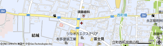 ファミリーマート結城ふじみ店周辺の地図