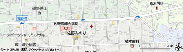 栃木県佐野市植上町1633周辺の地図