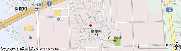 石川県加賀市中代町（ハ）周辺の地図