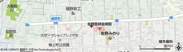 栃木県佐野市植上町1697周辺の地図