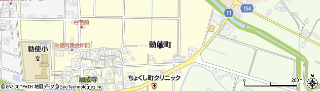 石川県加賀市勅使町周辺の地図
