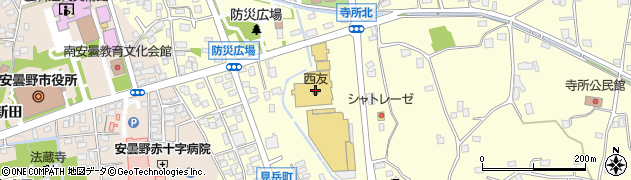 セリア西友豊科店周辺の地図
