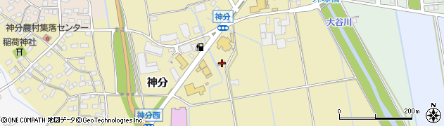 茨城県筑西市神分770-1周辺の地図