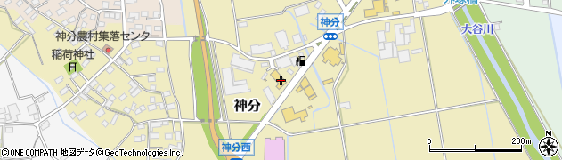 茨城県筑西市神分45周辺の地図