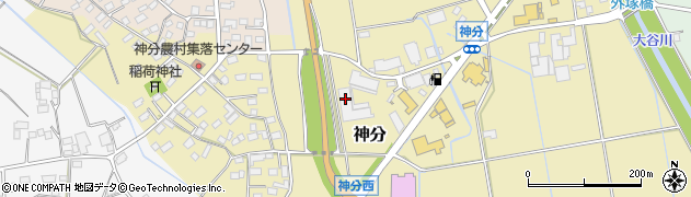 茨城県筑西市神分28周辺の地図