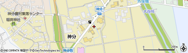 茨城県筑西市神分55周辺の地図