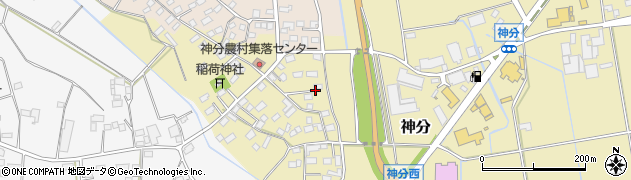 茨城県筑西市神分527周辺の地図