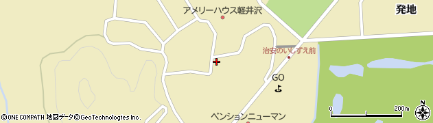 長野県北佐久郡軽井沢町発地181周辺の地図