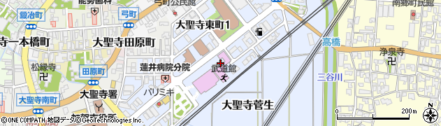 石川県加賀市大聖寺東町周辺の地図