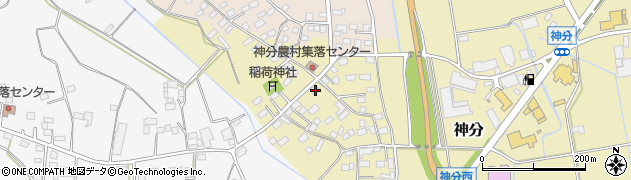 茨城県筑西市神分539周辺の地図