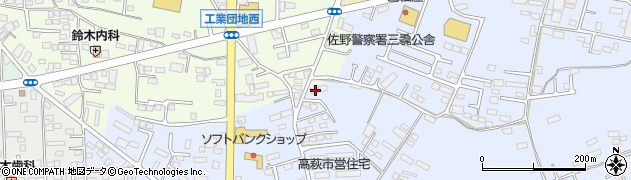 栃木県佐野市高萩町562周辺の地図