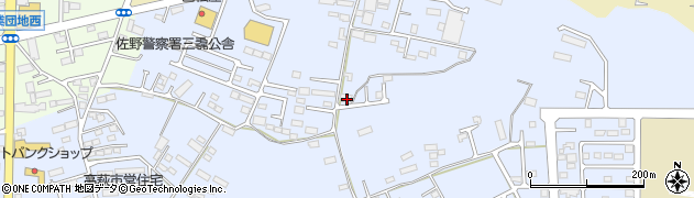 栃木県佐野市高萩町638周辺の地図