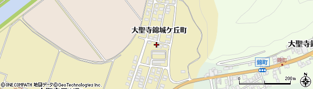 石川県加賀市大聖寺錦城ケ丘町周辺の地図