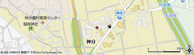 茨城県筑西市神分27周辺の地図