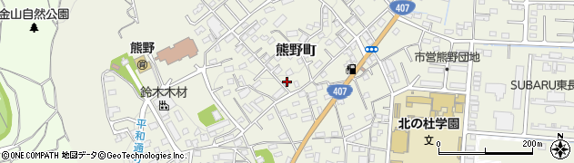 群馬県太田市熊野町21-17周辺の地図