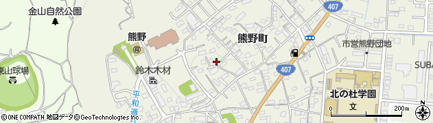 群馬県太田市熊野町22周辺の地図