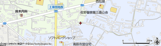 栃木県佐野市高萩町563周辺の地図