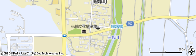 栃木県佐野市鐙塚町222周辺の地図