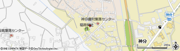 茨城県筑西市神分551周辺の地図