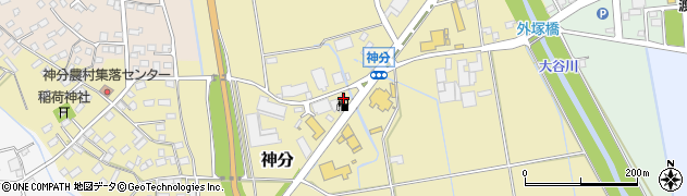 茨城県筑西市神分57周辺の地図