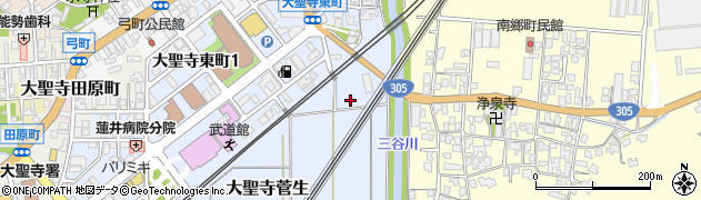 石川県加賀市大聖寺菅生ハ周辺の地図