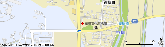 栃木県佐野市鐙塚町周辺の地図