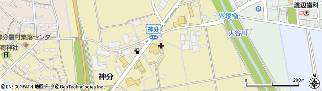 茨城県筑西市神分771周辺の地図