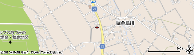 長野県安曇野市堀金烏川岩原362周辺の地図