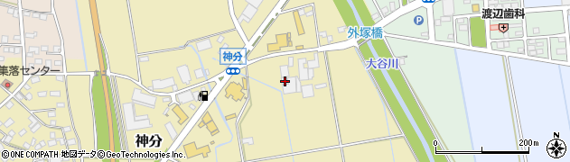 茨城県筑西市神分379-1周辺の地図