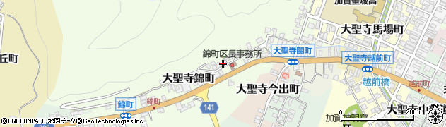 石川県加賀市大聖寺錦町周辺の地図