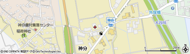 茨城県筑西市神分68周辺の地図