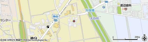 茨城県筑西市神分376周辺の地図