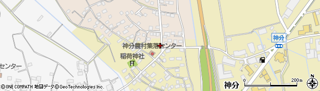 茨城県筑西市神分671-1周辺の地図
