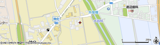 茨城県筑西市神分372周辺の地図