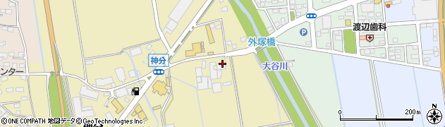 茨城県筑西市神分375周辺の地図