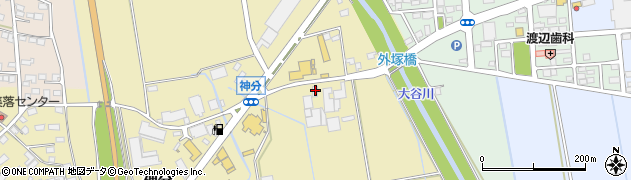茨城県筑西市神分380周辺の地図