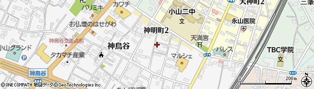 栃木県小山市神鳥谷850周辺の地図