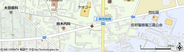 佐野警察署南周辺の地図