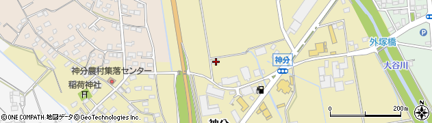 茨城県筑西市神分631周辺の地図