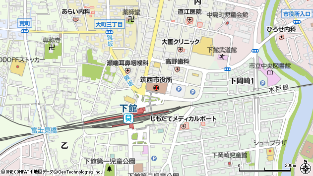 〒308-0000 茨城県筑西市（以下に掲載がない場合）の地図