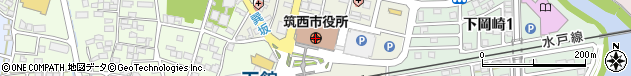 茨城県筑西市周辺の地図